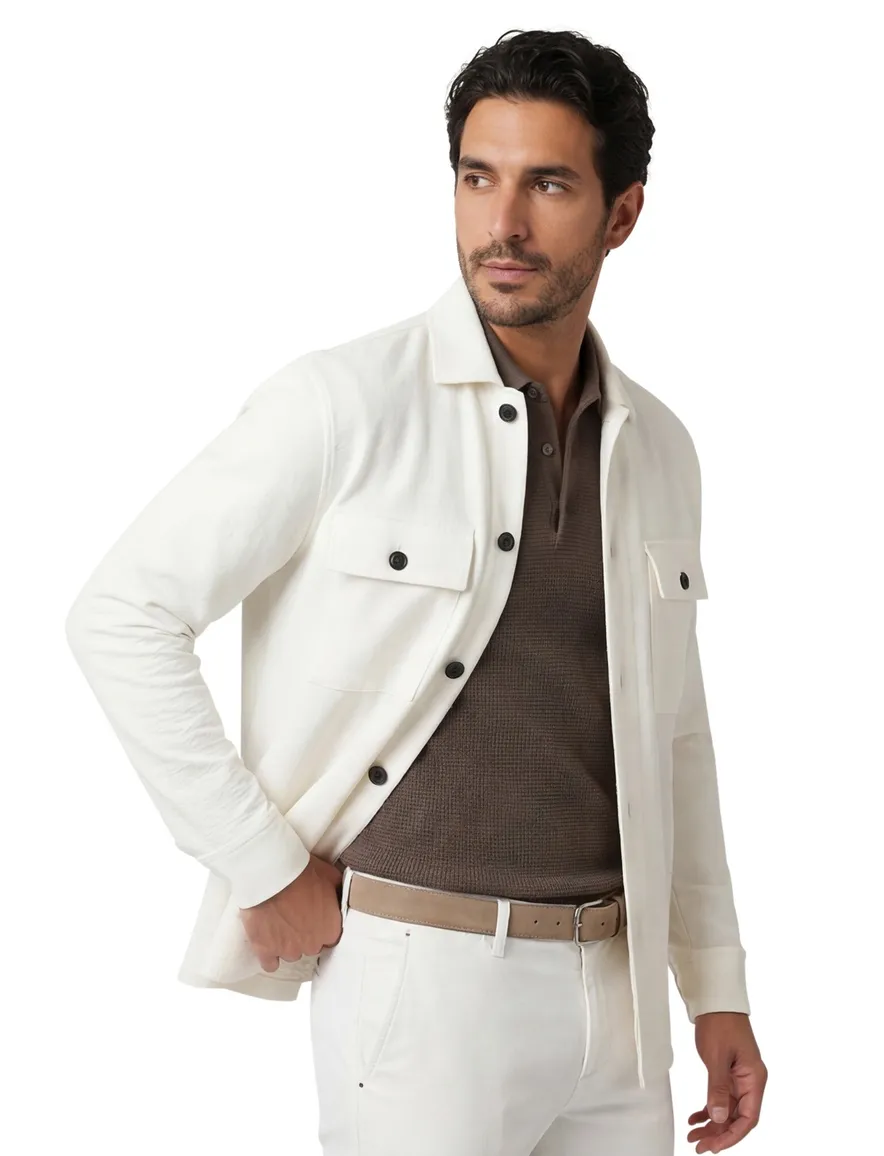 Genti overshirt polyester ecru