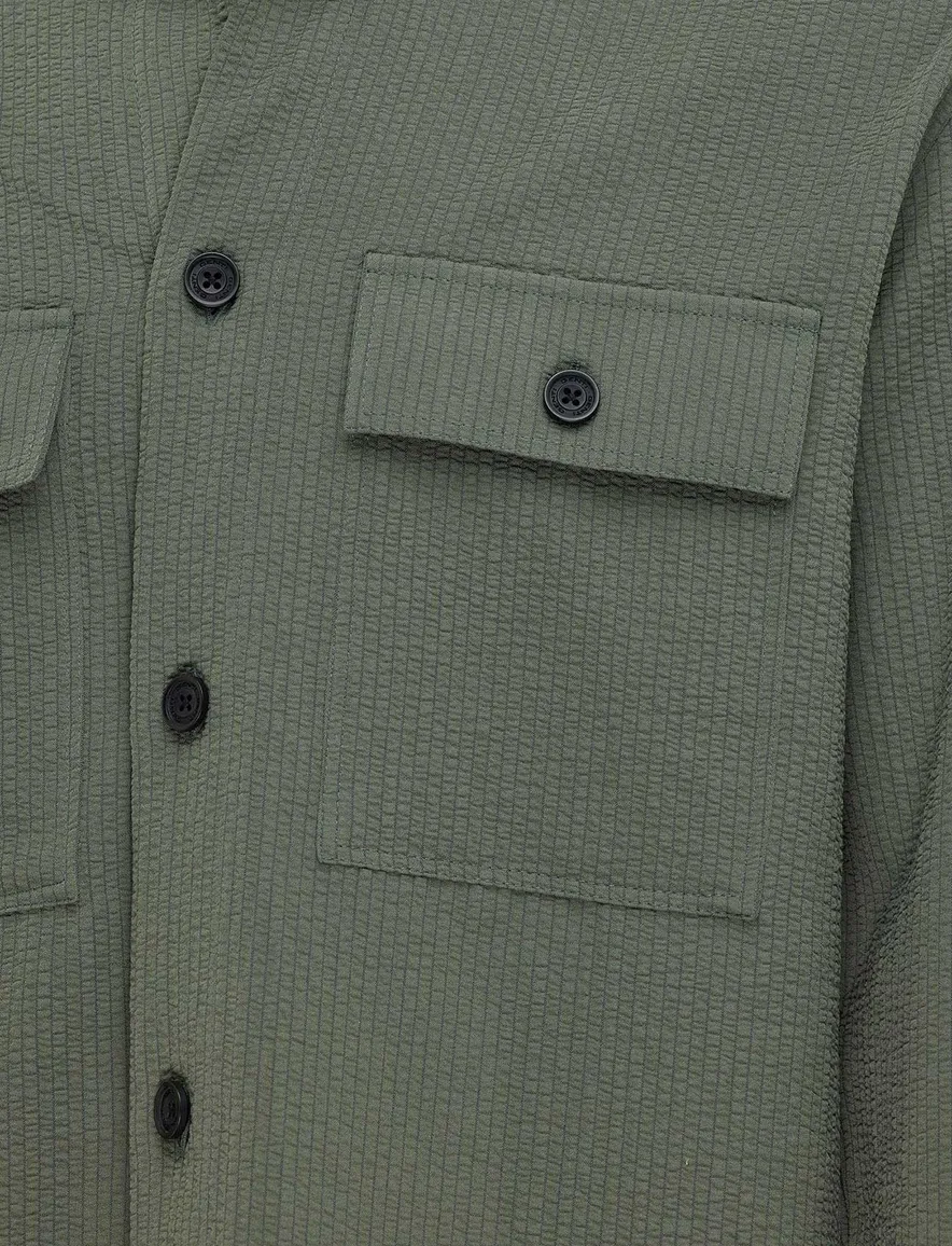 Genti overshirt groen polyester