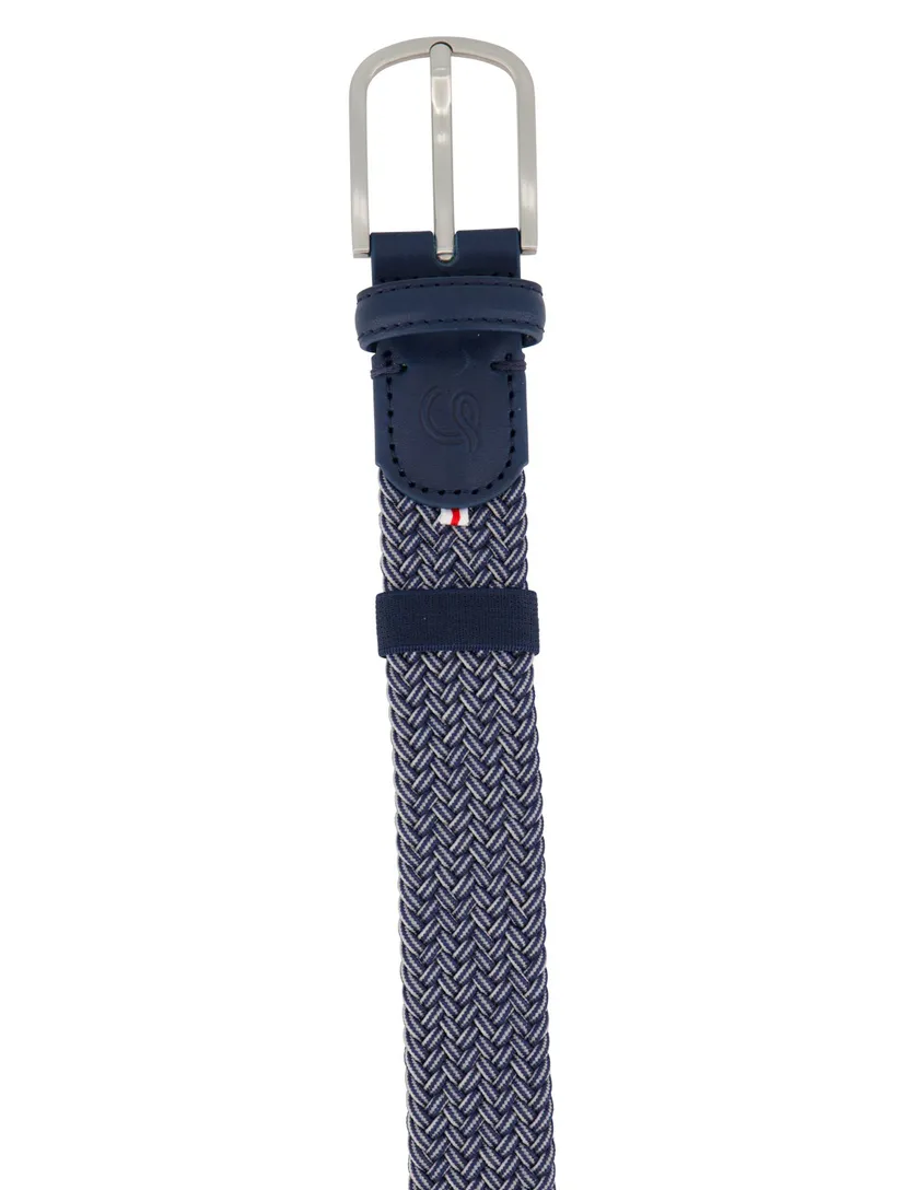 La Boucle riem blauw wit Deauville gevlochten