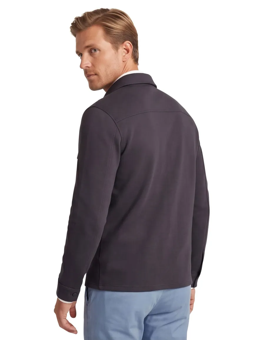 Genti overshirt donkerblauw effen