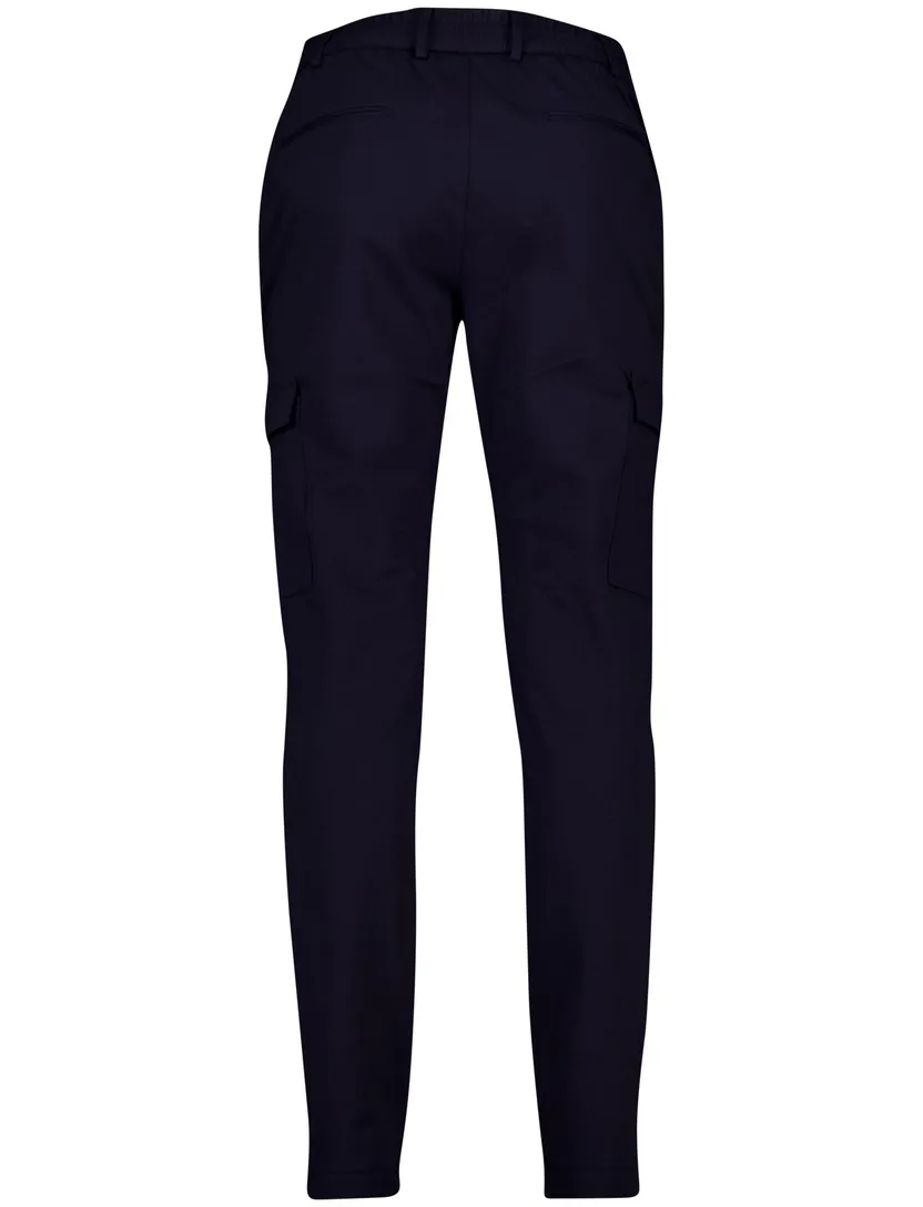 Genti chino donkerblauw effen