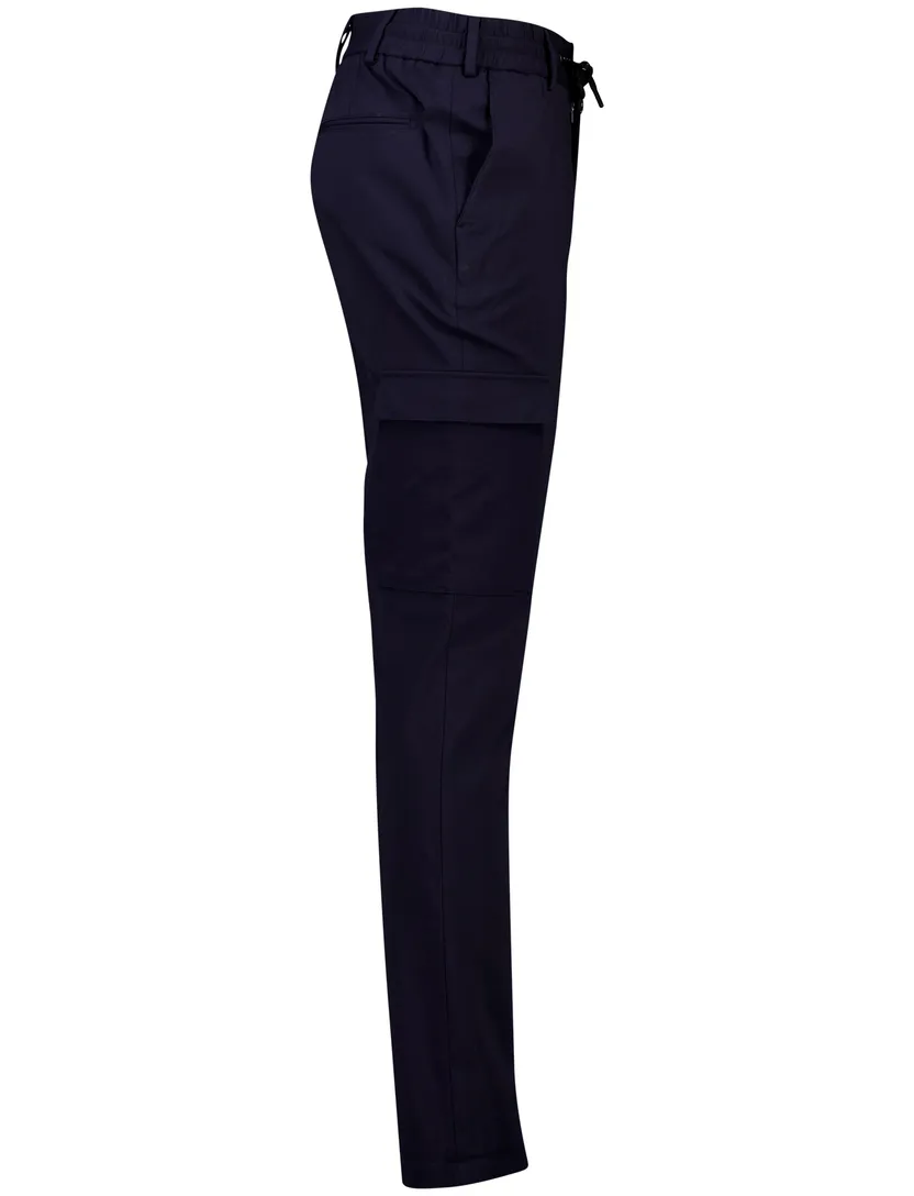 Genti chino donkerblauw effen