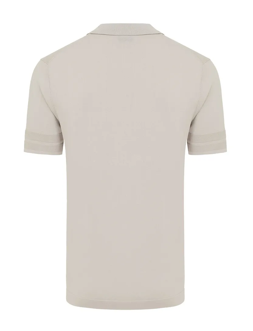 Genti polo effen beige normale fit