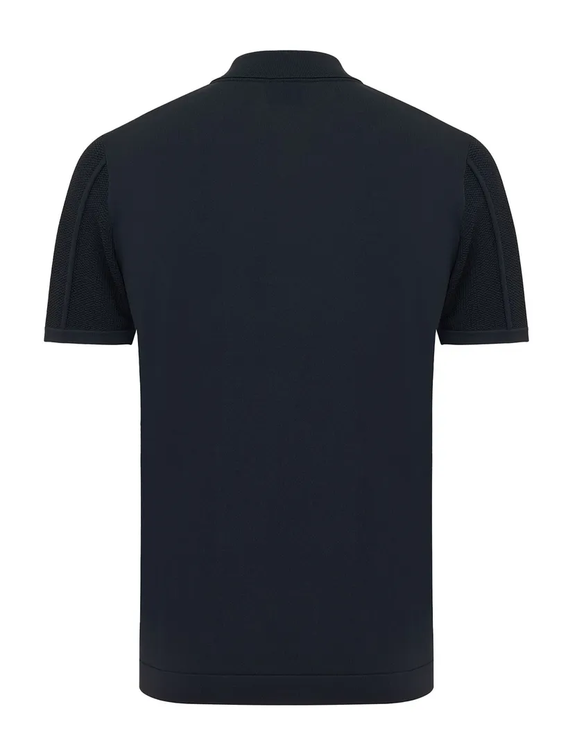 Genti overhemd donkerblauw effen viscose