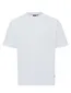 Genti T-shirt wit effen normale fit