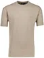 Genti T-shirt korte mouw beige effen normale fit katoen