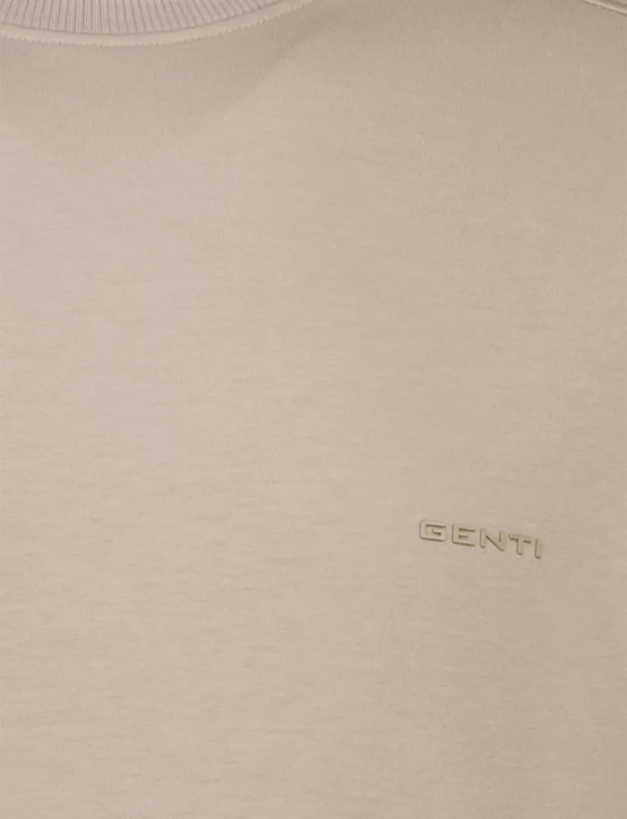 Genti T-shirt korte mouw beige
