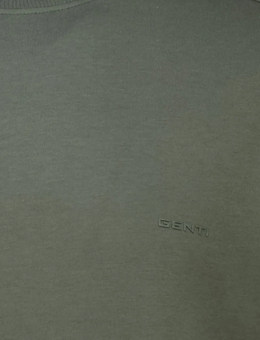 Genti T-shirt groen effen