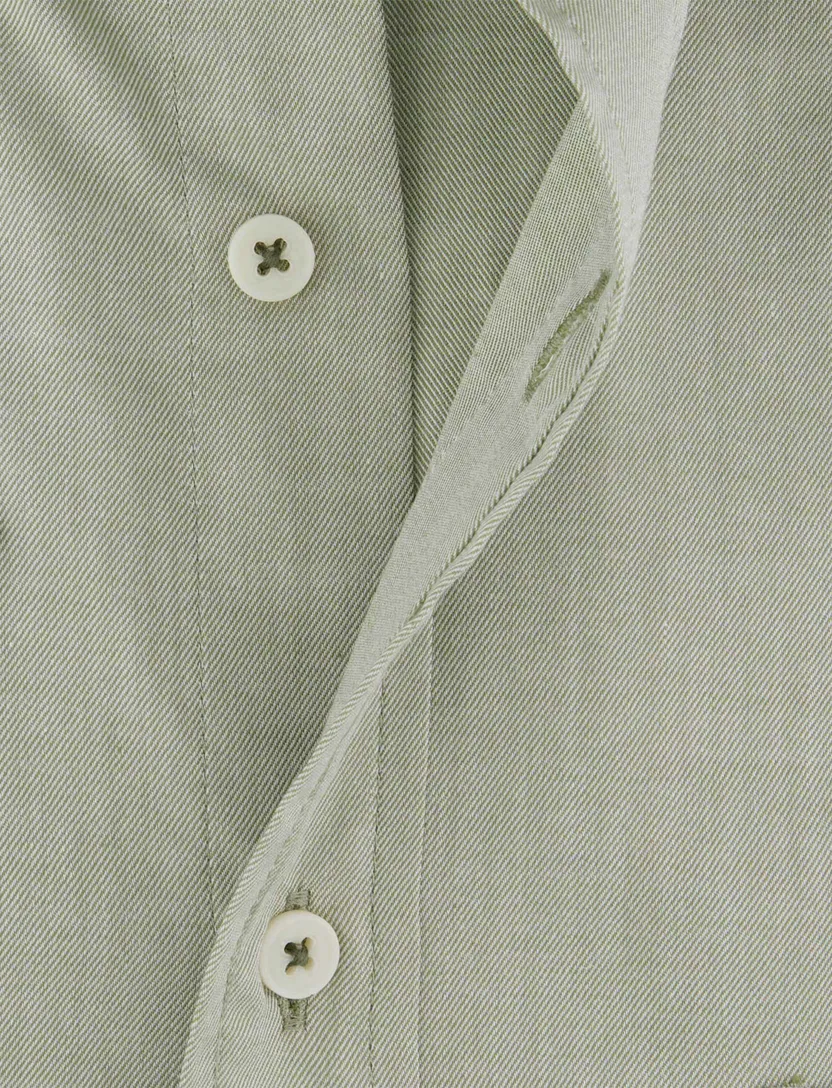 Giordano overhemd button down korte mouw Regular Fit groen