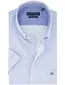 Giordano overhemd korte mouw blauw print wijde fit