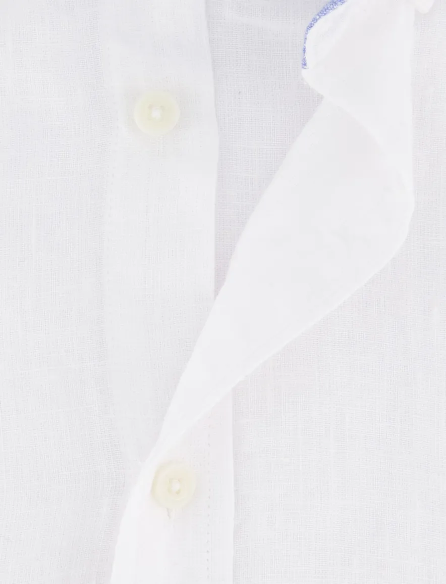 Giordano overhemd korte mouw wit button-down
