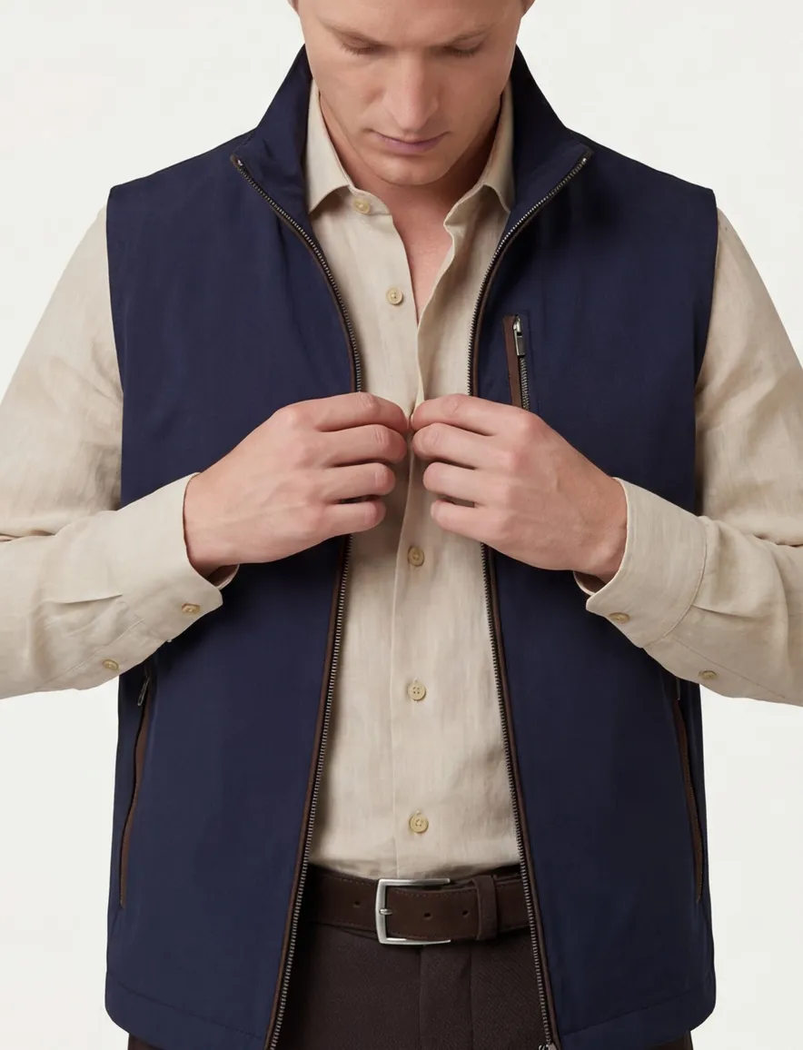 Paul & Shark bodywarmer blauw