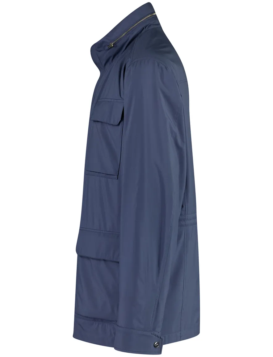 Paul & Shark regenjas blauw met borstzak