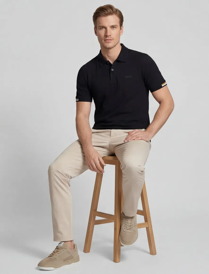 Boss Parlay polo zwart