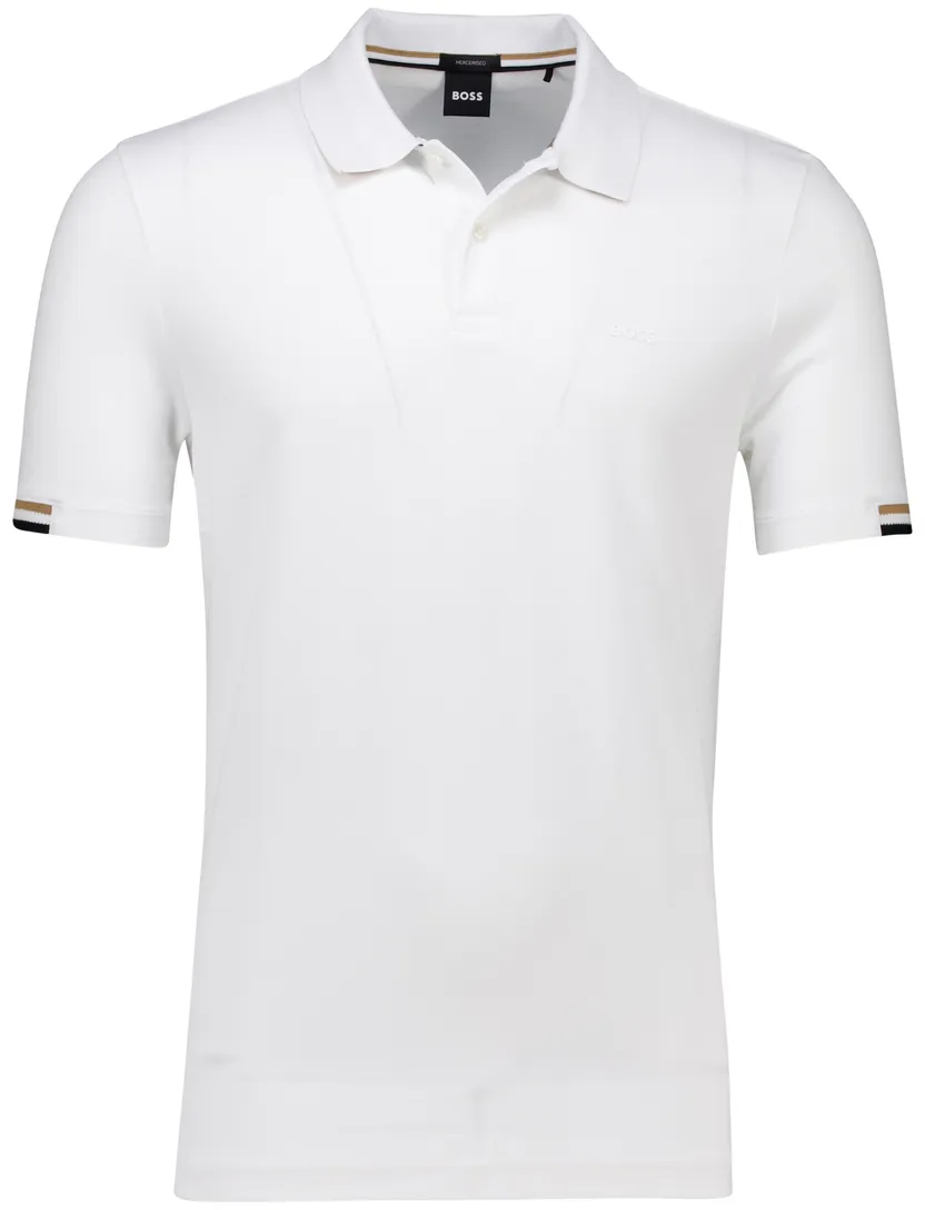 Boss Black Parlay polo korte mouw wit
