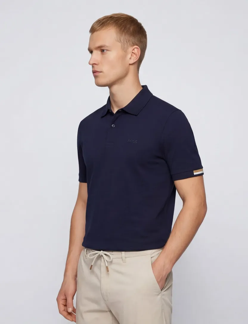 Boss Black Parlay polo donkerblauw