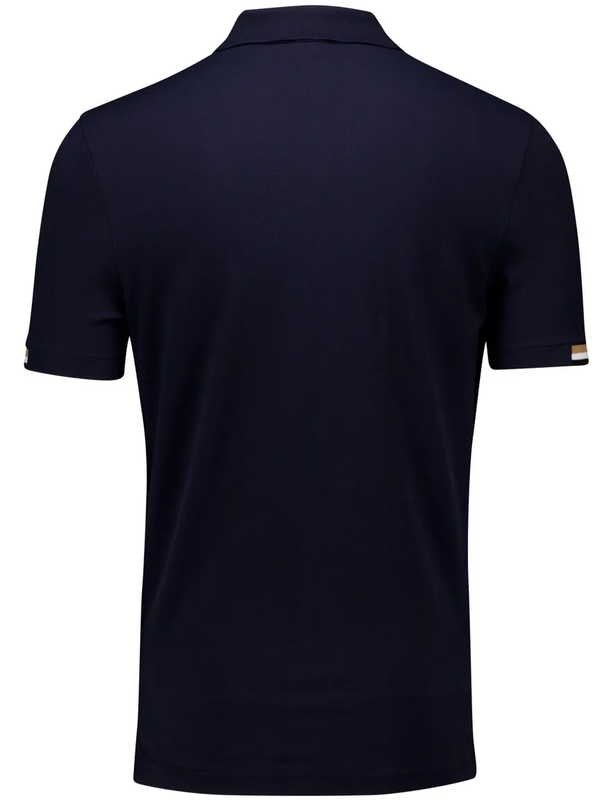 Boss Black Parlay poloshirt donkerblauw pique