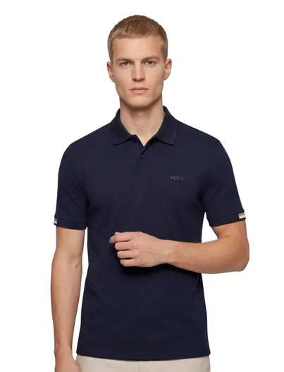 Hugo Boss Boss Black Parlay poloshirt donkerblauw pique