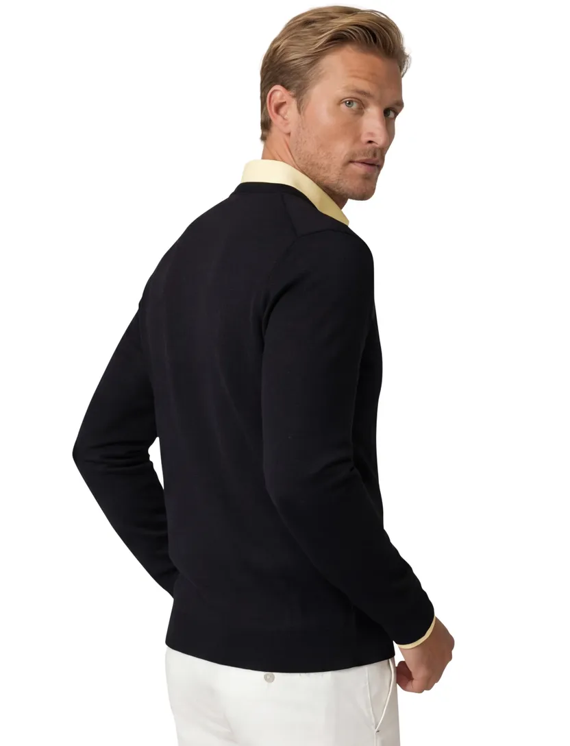 Boss Melba-P finest italian yarn zwart gebreid