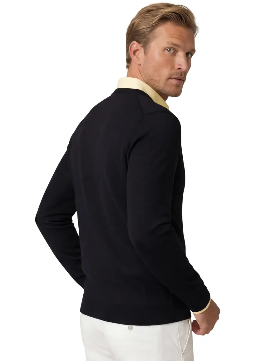 Boss Melba-P finest italian yarn zwart gebreid