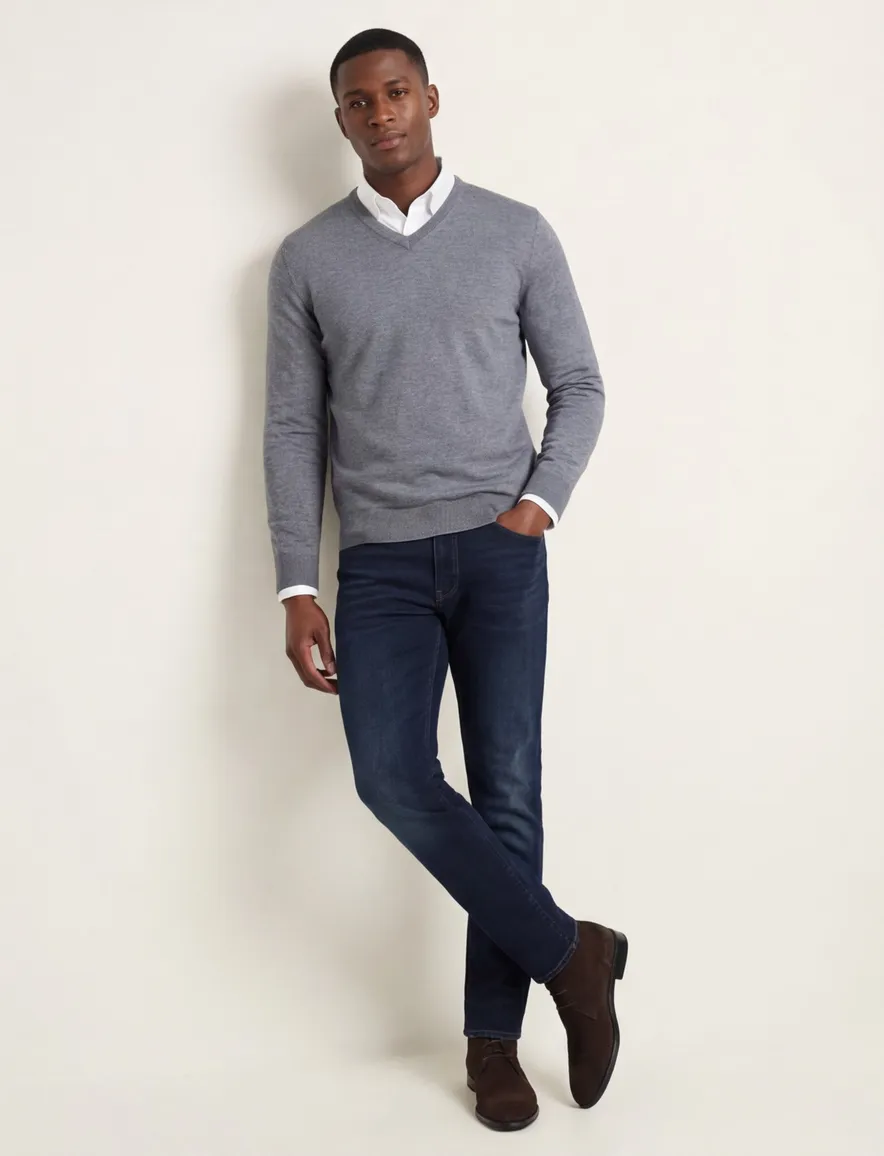 Boss Melba-P finest italian yarn grijs gebreid