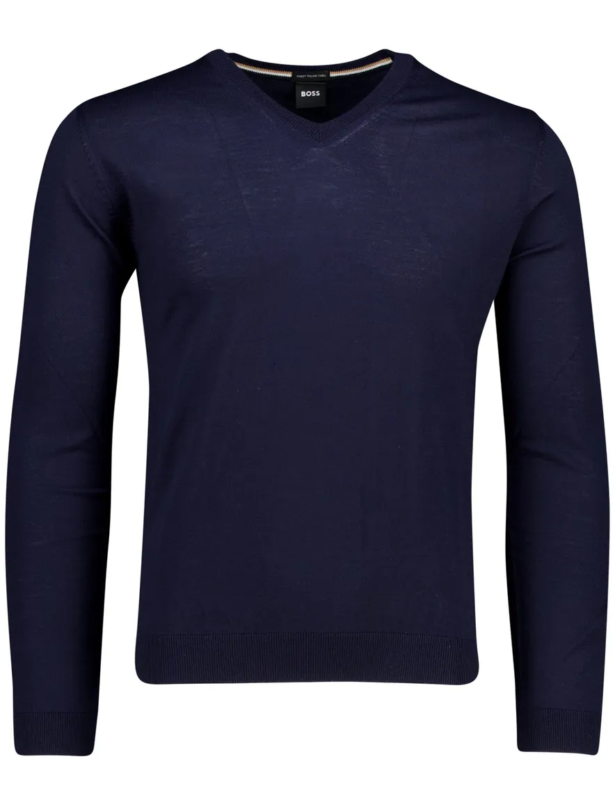 BOSS Melba trui donkerblauw