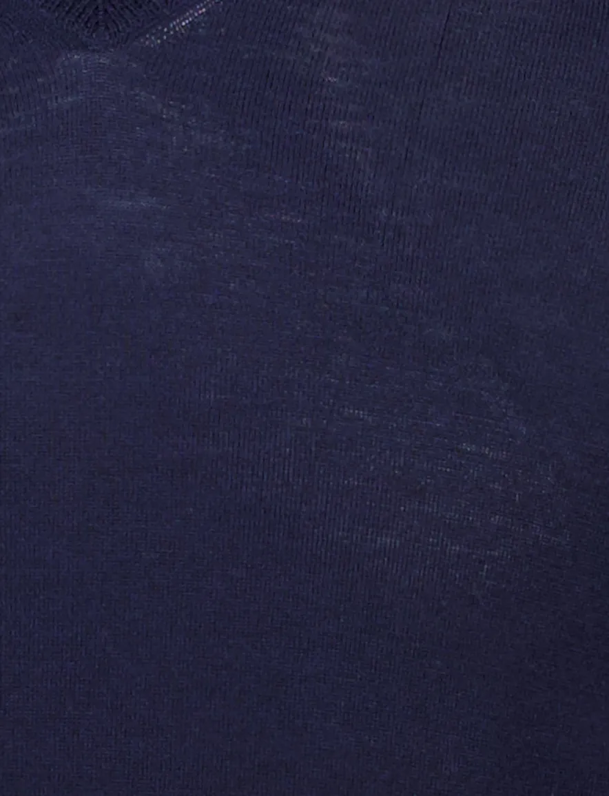 BOSS Melba trui donkerblauw