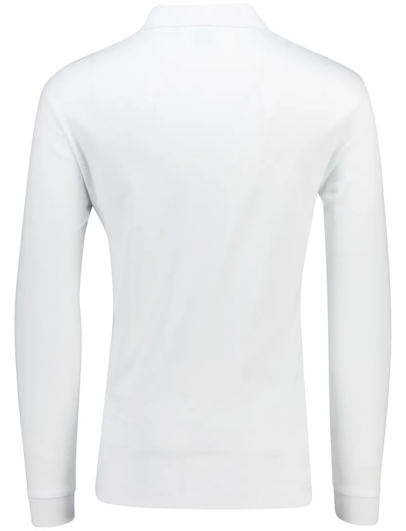 Witte polo lange mouw Pado BOSS Black