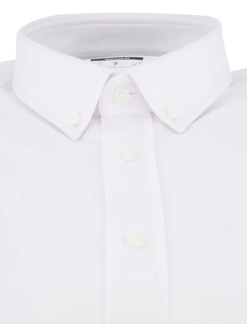overhemd Boss Regular Fit effen wit