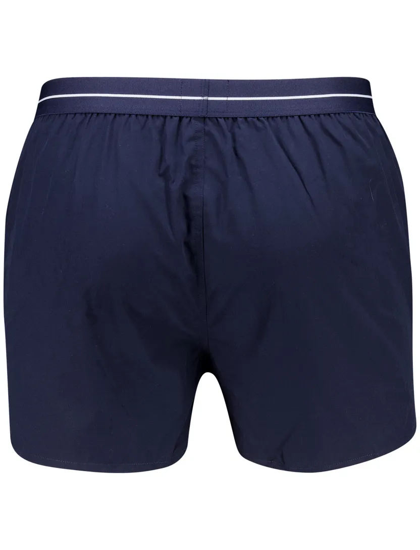 BOSS Black Boxershorts wavenboxer 2-pack blauw geruit