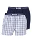 Boss Boxershorts wavenboxer 2-pack blauw