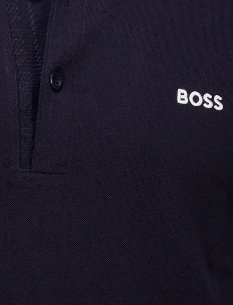 BOSS polo Paule 4 donkerblauw slim fit