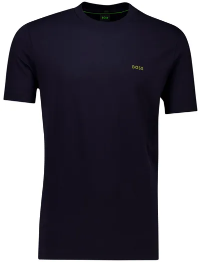 Hugo Boss T-shirts Boss Green donkerblauw effen