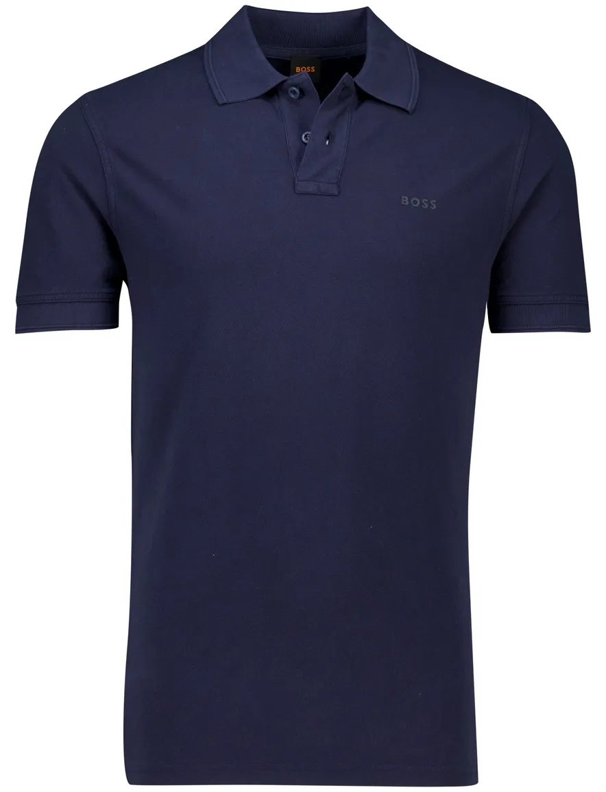 Boss Orange Prime poloshirt donkerblauw katoen