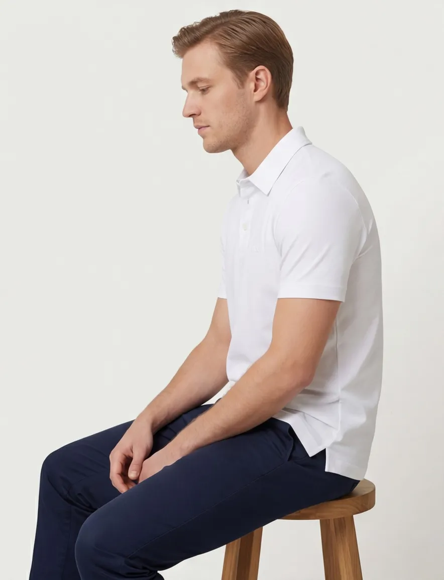 Hugo Boss polo wit White