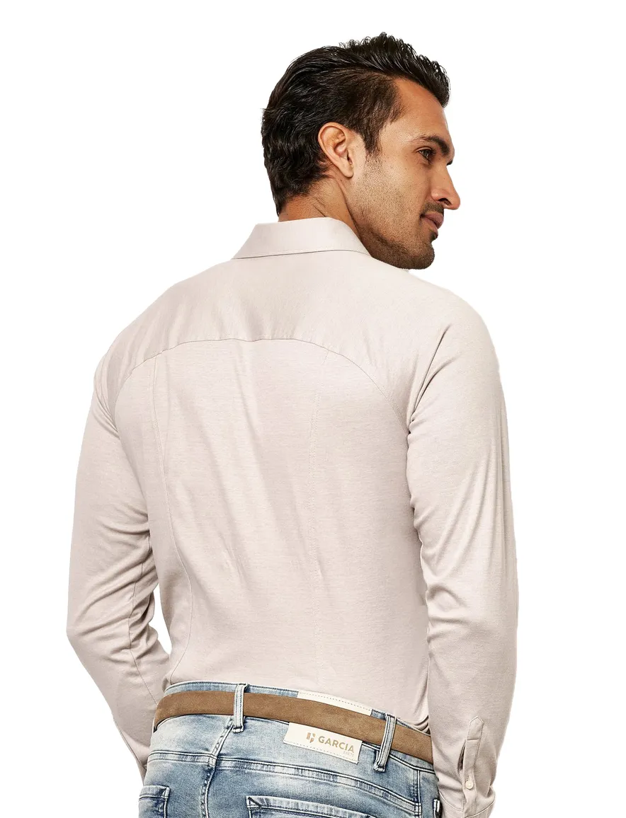 Desoto Casual Kent overhemd licht beige