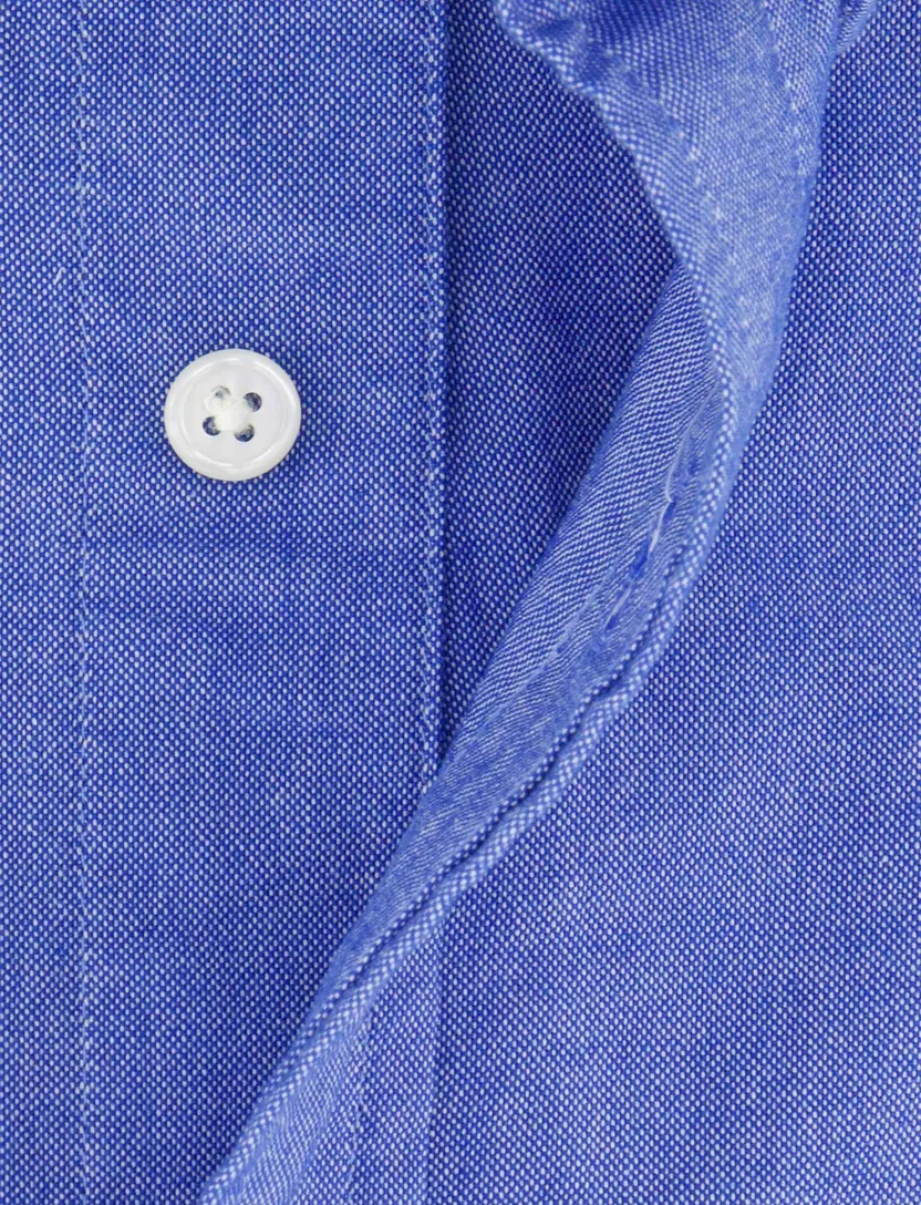 Gant overhemd blauw gemeleerd wijde fit