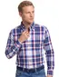 Gant overhemd wit geruit button-down wijde fit