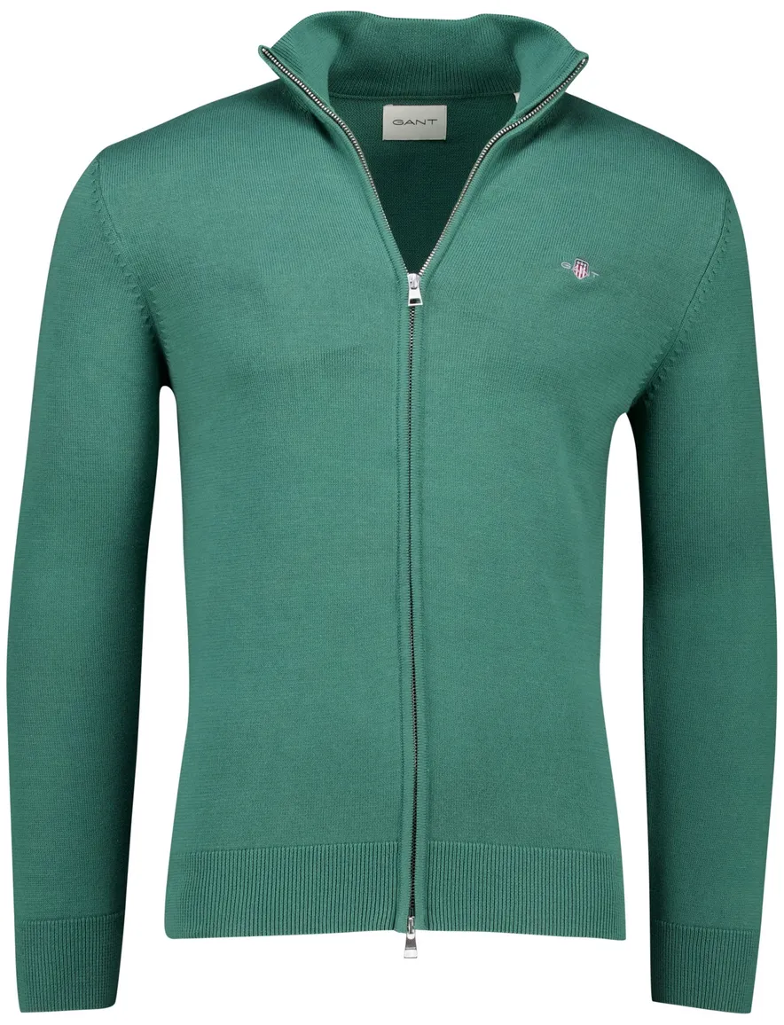 Gant vest groen katoen