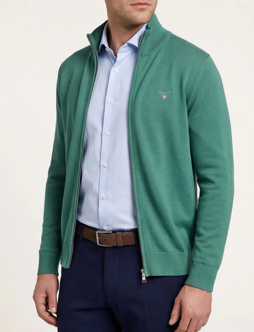 Gant vest groen katoen