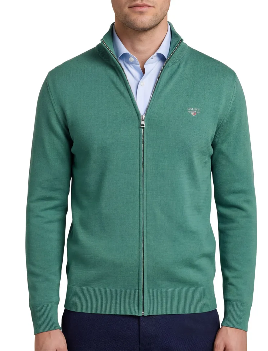Gant vest groen katoen