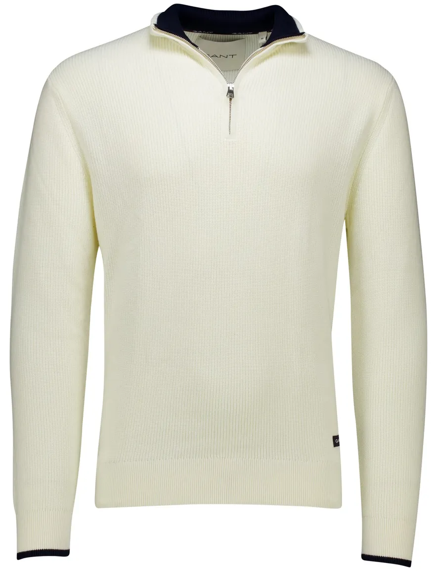 Gant trui half zip donkerblauw