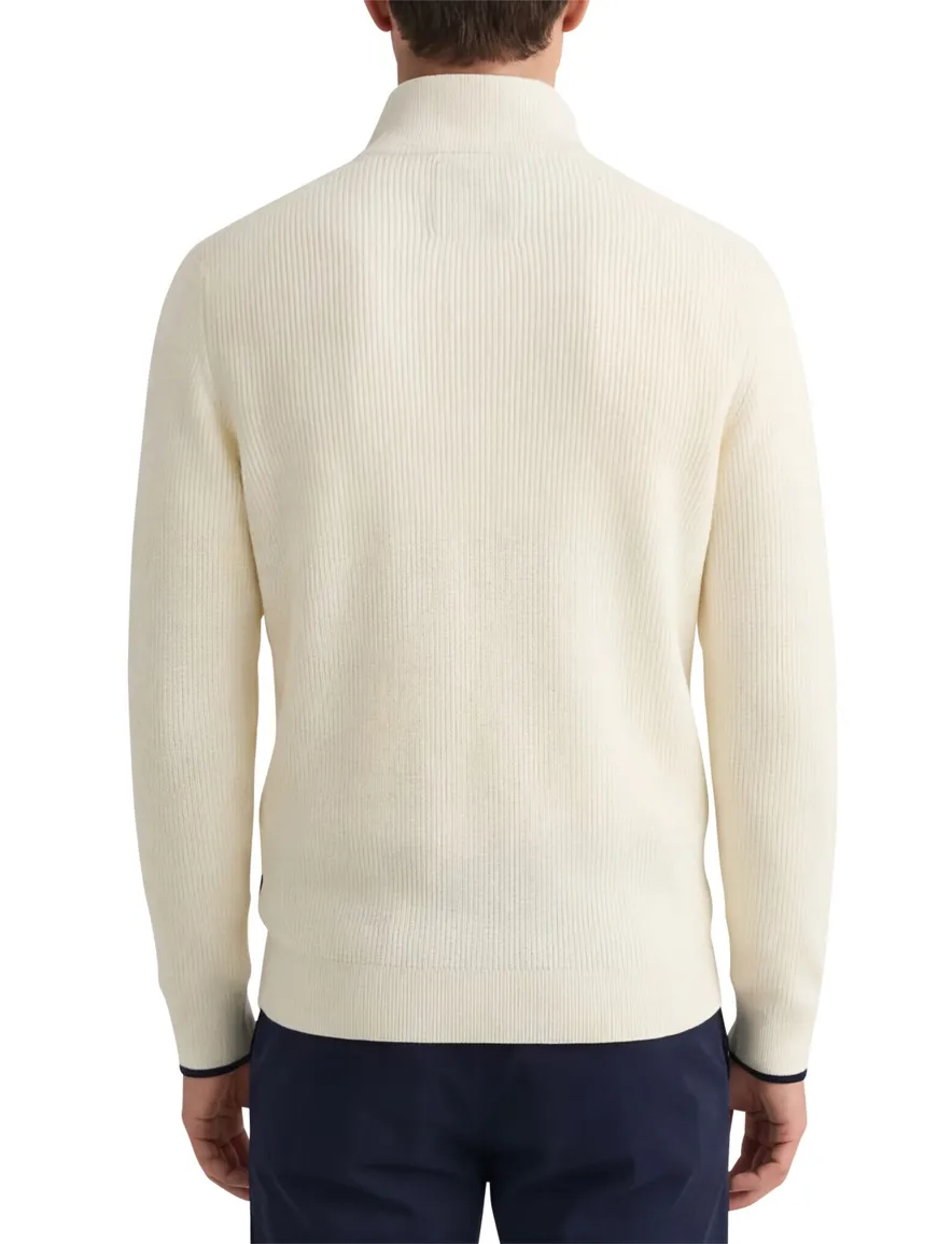 Gant trui half zip donkerblauw