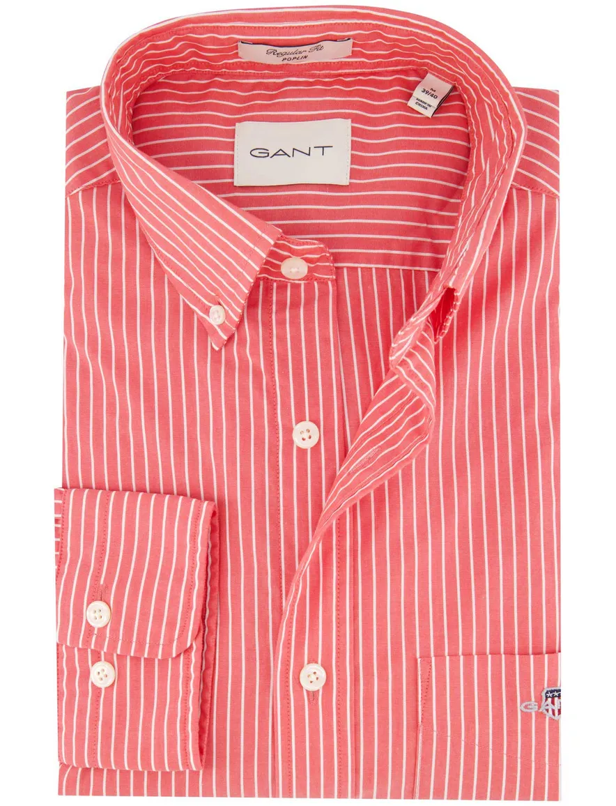 Gant overhemd rood button down