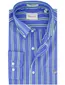 Gant overhemd blauw met strepen Regular Fit borstzak