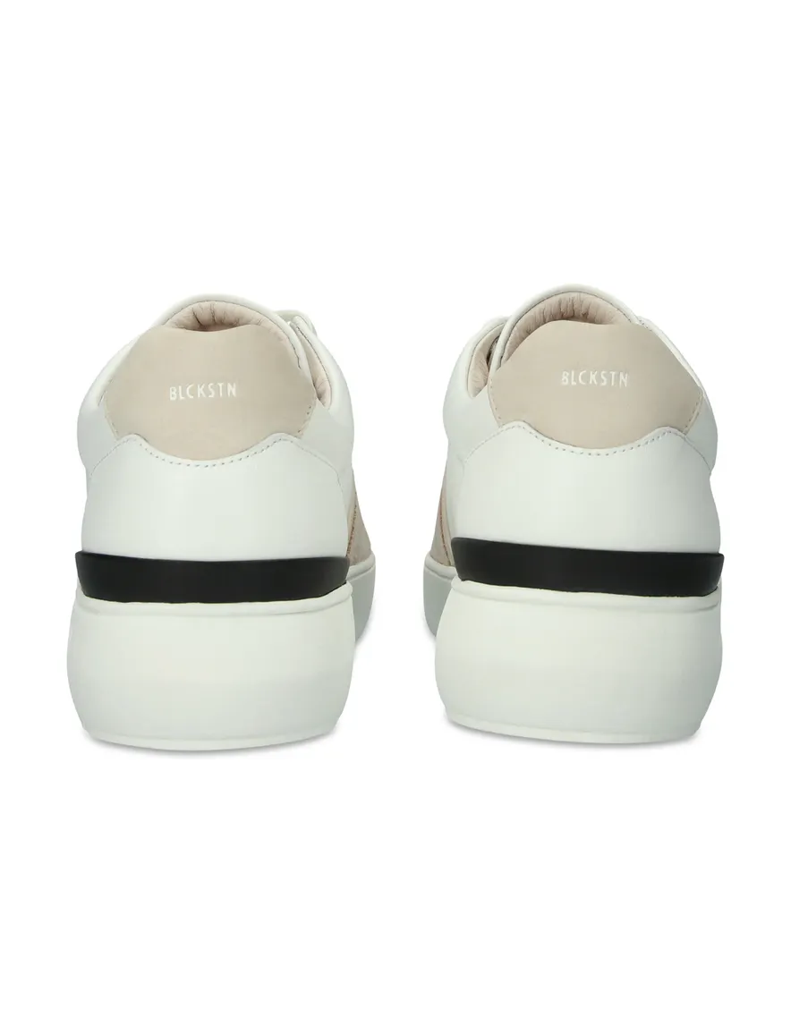 Blackstone sneakers wit beige veters