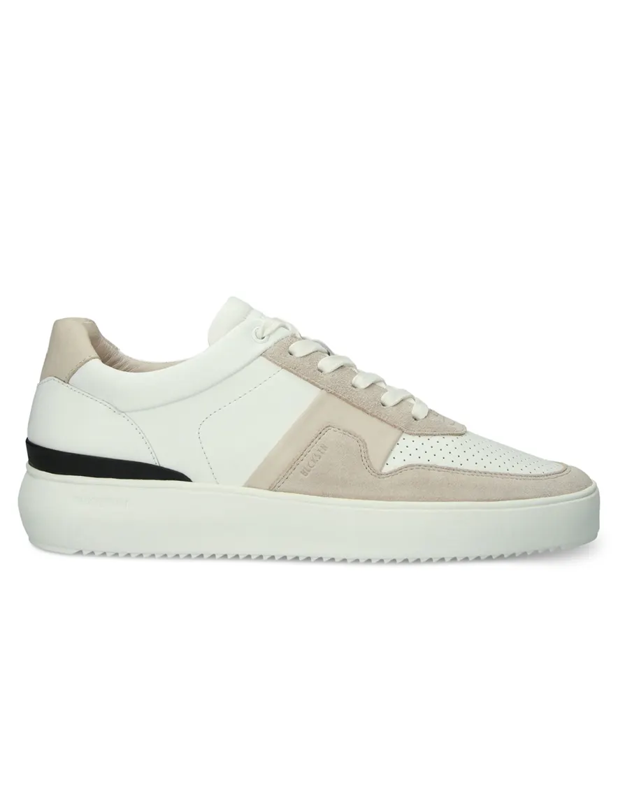 Blackstone sneakers wit beige veters