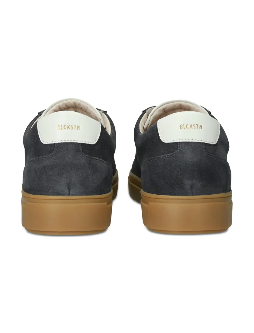 Blackstone sneakers donkerblauw effen veters