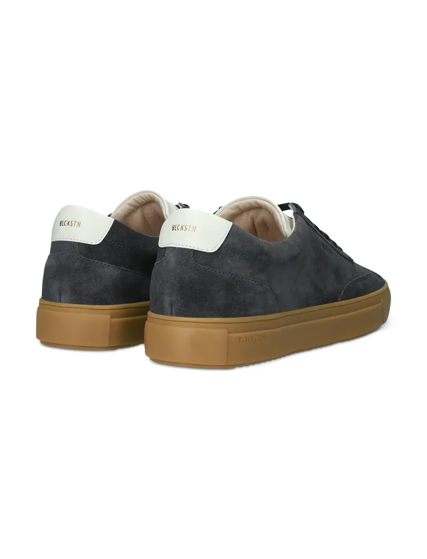Blackstone sneakers donkerblauw effen veters