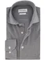 Profuomo overhemd grijs gemêleerd knitted